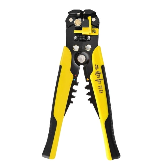 Cutter 8-inch Cable Wire Stripper Automatic Wire Stripping Pliers Wire Clamping Tool Insulation Cable Crimpers Electrician's Wire Cutter Bare Terminals & Insulated Terminals