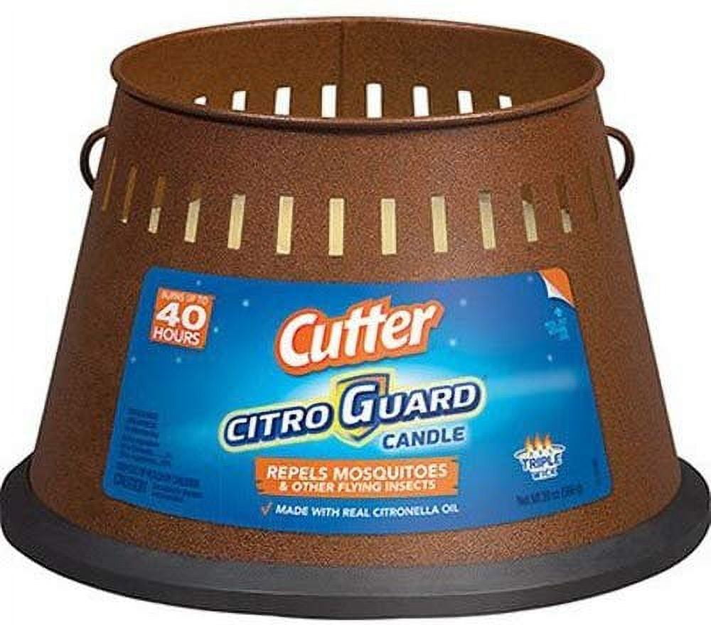Cutter Citro Guard 20Ounce Copper Citronella Candle Outdoor Mosquito