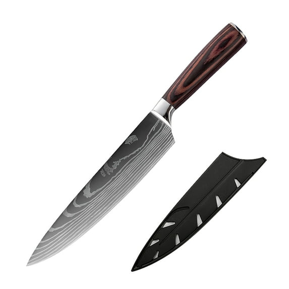 Cutter - a Cutter - Damascus Laser Pattern Chef'S Knife J(One Cutter - Gray)