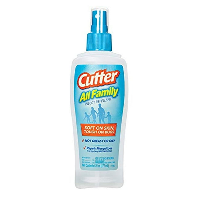 Cutter All Family Insect Repellent 6 Ounces, Pump Spray, With 7 Percent DEET