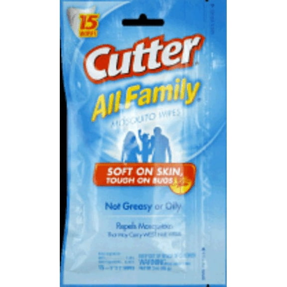 Cutter All Family Mosquito Wipes (Pack of 14)