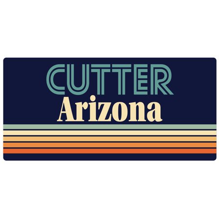 Cutter Arizona 5 x 2.5-Inch Vinyl Decal Sticker Retro Design
