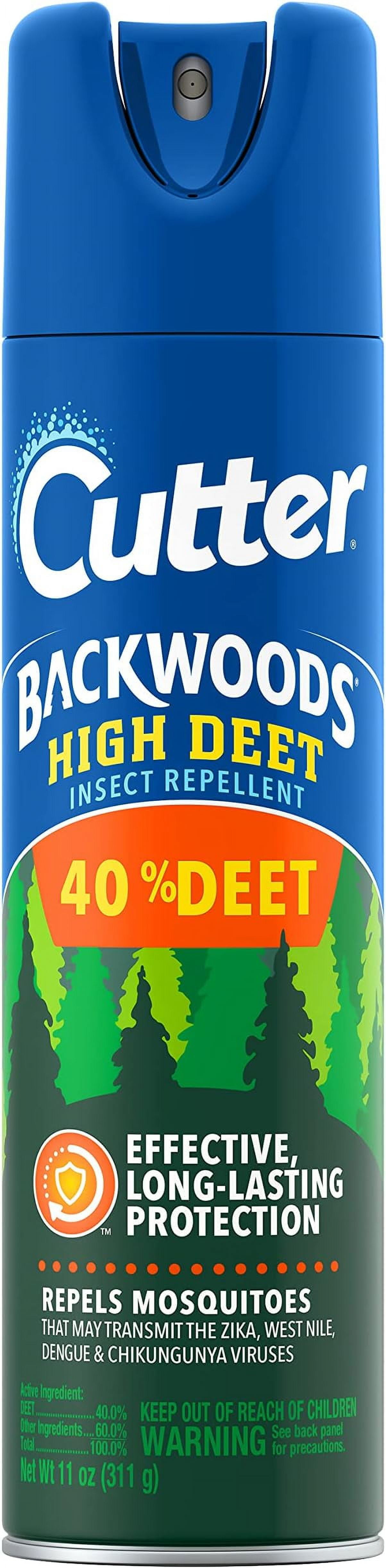 Cutter Backwoods High DEET Insect Repellent 11 oz, Aerosol, with 40