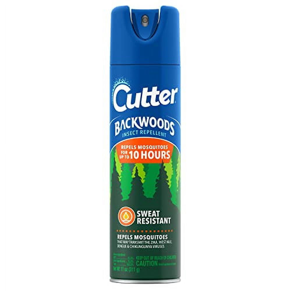 Cutter Backwoods Insect Repellent 11 Ounces, Aerosol, Repels Up To 10