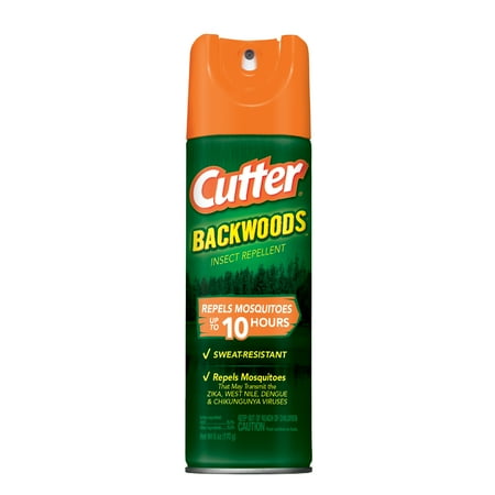 Cutter Backwoods Insect Repellent 6 Ounces, Aerosol, Limited Edition Patriotic Design, Repels Up To 10 Hours