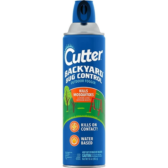 Cutter Backyard Bug Control Outdoor Fogger (12 Pack), Kills Mosquitoes, PP & Listed Ants, 16 fl Ounce
