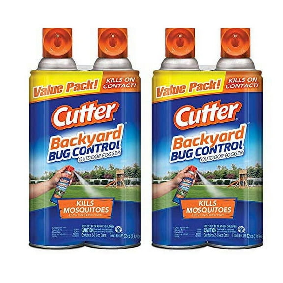Cutter Backyard Bug Control Outdoor Fogger, 2-16 Ounce, 4 Count