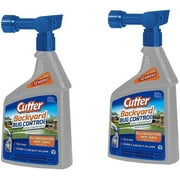 2-pack Cutter Backyard Bug Control Spray Concentrate - Insecticide, Outdoor Use - 2 Pack, 32 fl oz   Heavy-Duty Construction, Professional Use