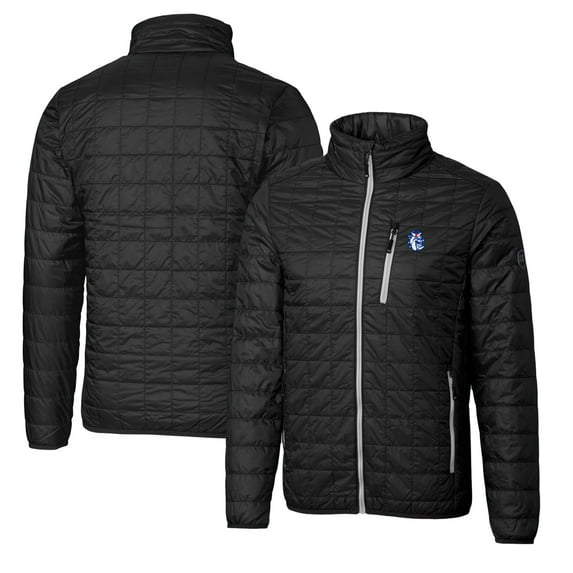 Cutter & Buck Black Fresno State Bulldogs Primary Team Logo Rainier PrimaLoft Eco Insulated Full-Zip Puffer Jacket