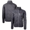 thumbnail image 1 of Cutter & Buck Black Southern Illinois Salukis Primary Team Logo Rainier PrimaLoft Eco Insulated Printed Full-Zip Puffer, 1 of 3