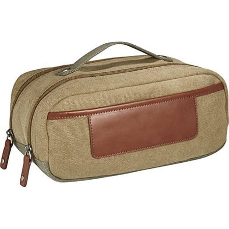 Cutter & Buck Dopp Utility Kit Canvas Toiletry Bag Khaki