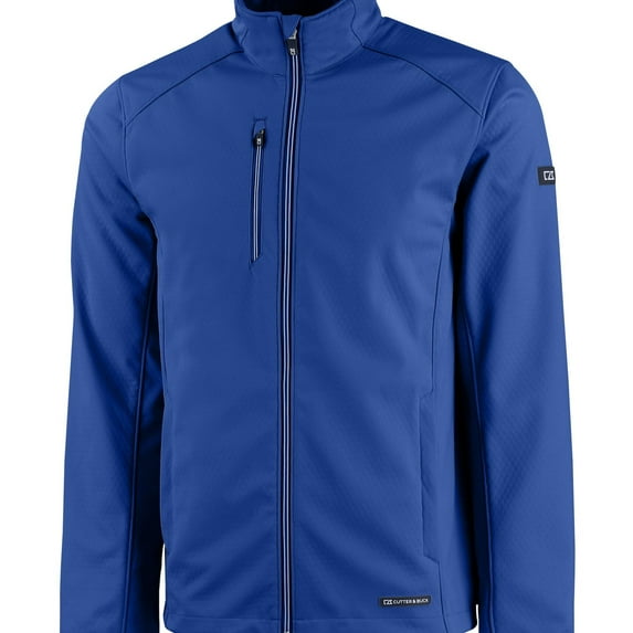 Cutter & Buck Evoke Eco Softshell Recycled Full Zip Mens Jacket Color: Tour Blue Size: L