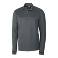 thumbnail image 1 of Cutter & Buck Golf Traverse Stripe 1/4 Zip Pullover Elemental Gray XXL, 1 of 2