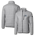 thumbnail image 1 of Cutter & Buck Gray Georgetown Hoyas Primary Team Logo Rainier PrimaLoft Eco Insulated Full-Zip Puffer Jacket, 1 of 3