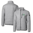 thumbnail image 1 of Cutter & Buck Gray Marshall Thundering Herd Primary Team Logo Rainier PrimaLoft Eco Insulated Full-Zip Puffer Jacket, 1 of 3