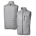 thumbnail image 1 of Cutter & Buck Gray West Virginia Mountaineers Primary Team Logo Rainier PrimaLoft Eco Insulated Full-Zip Puffer Vest, 1 of 3