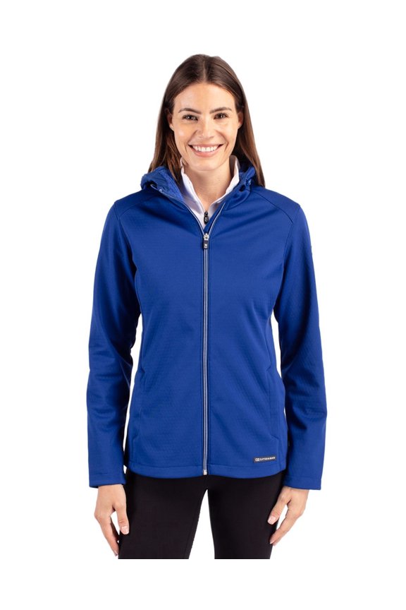 LCO00066 Evoke Softshell Recycled Full Zip Womens Jacket-Tour Blue-XXL