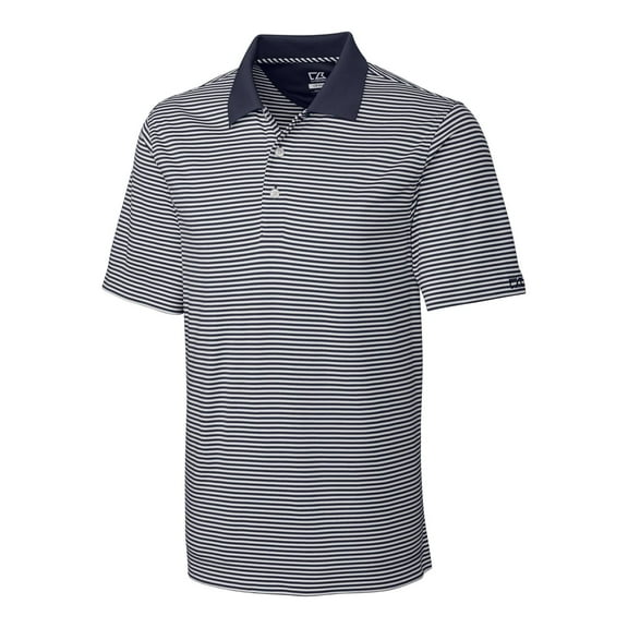 Cutter & Buck Men's Short Sleeve CB DryTec Trevor Stripe Performance Golf Polo Shirt