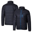 thumbnail image 1 of Cutter & Buck Navy Georgetown Hoyas Primary Team Logo Rainier PrimaLoft Eco Insulated Full-Zip Puffer Jacket, 1 of 3
