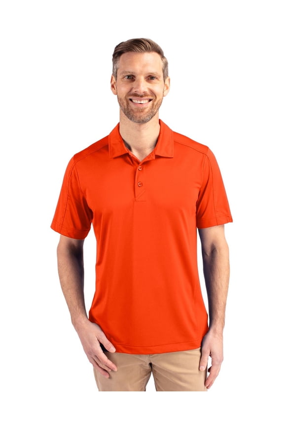 BCK01127 Prospect Eco Textured Stretch Recycled Mens Big & Tall Polo-College Orange-2XT