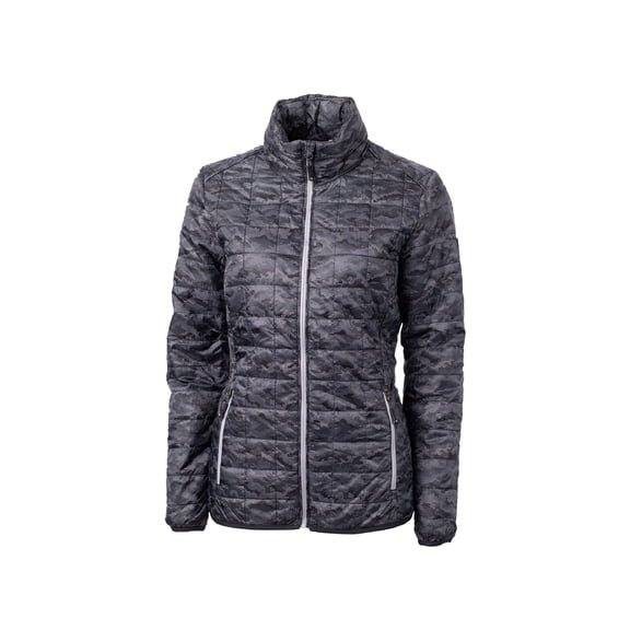 Cutter & Buck Rainier PrimaLoft® Womens Eco Insulated Full Zip Printed Puffer Jacket
