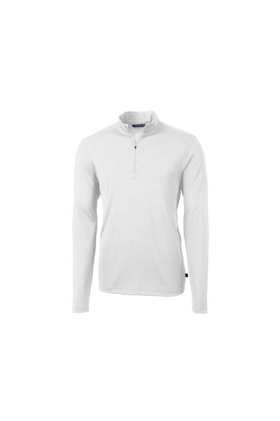 Virtue Eco Pique Recycled Quarter Zip Mens Big & Tall Pullover