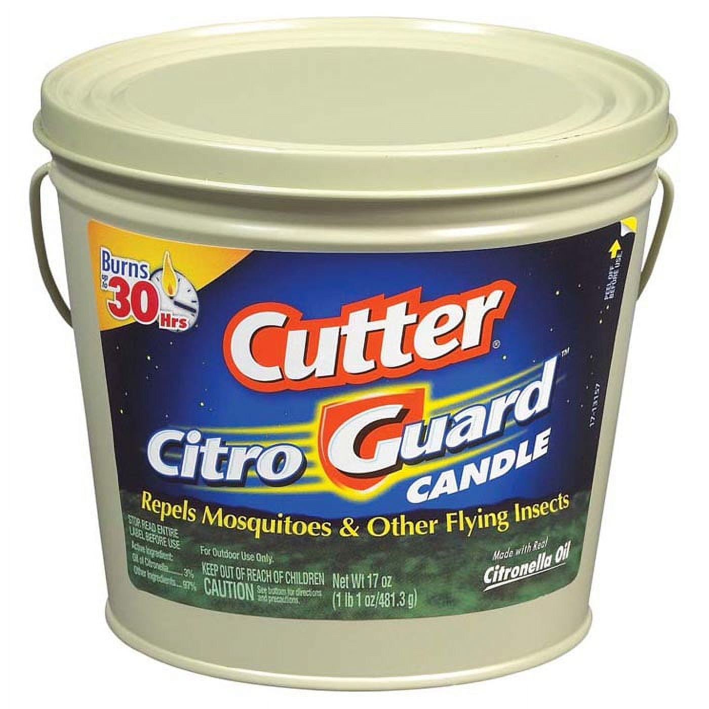 Cutter Citro Guard Citronella Candle, 17 Oz., Tan