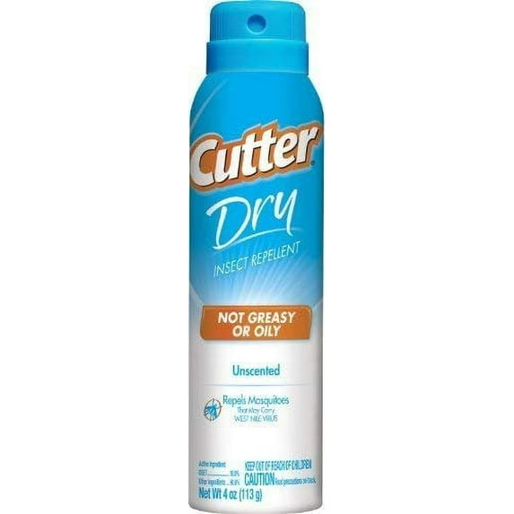 Cutter Dry Not Oily/Greasy Insect Repellent, 4 oz