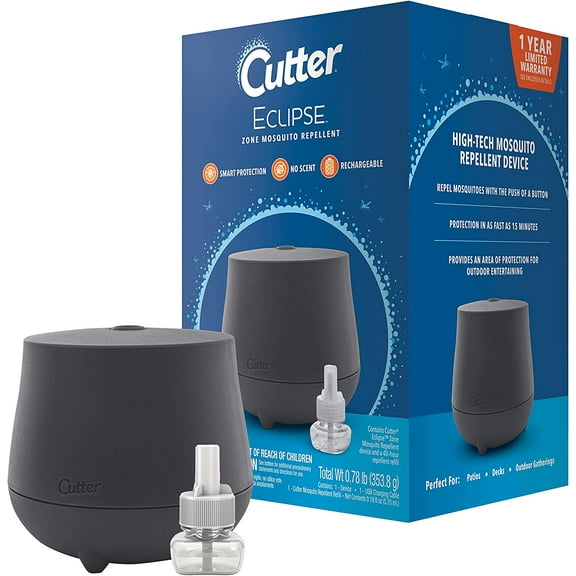Cutter Eclipse Zone Mosquito Repellent Device, Outdoor Diffuser, 1 Count