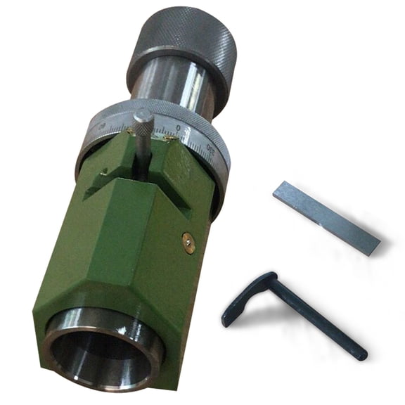 Cutter Head, U3 Grinder 5C Collet Head Green, Sharpening Fixture for U3 Grinder, Heavy Duty Iron with Anti-Corrosion Coating, Precise Scale for Accurate Grinding
