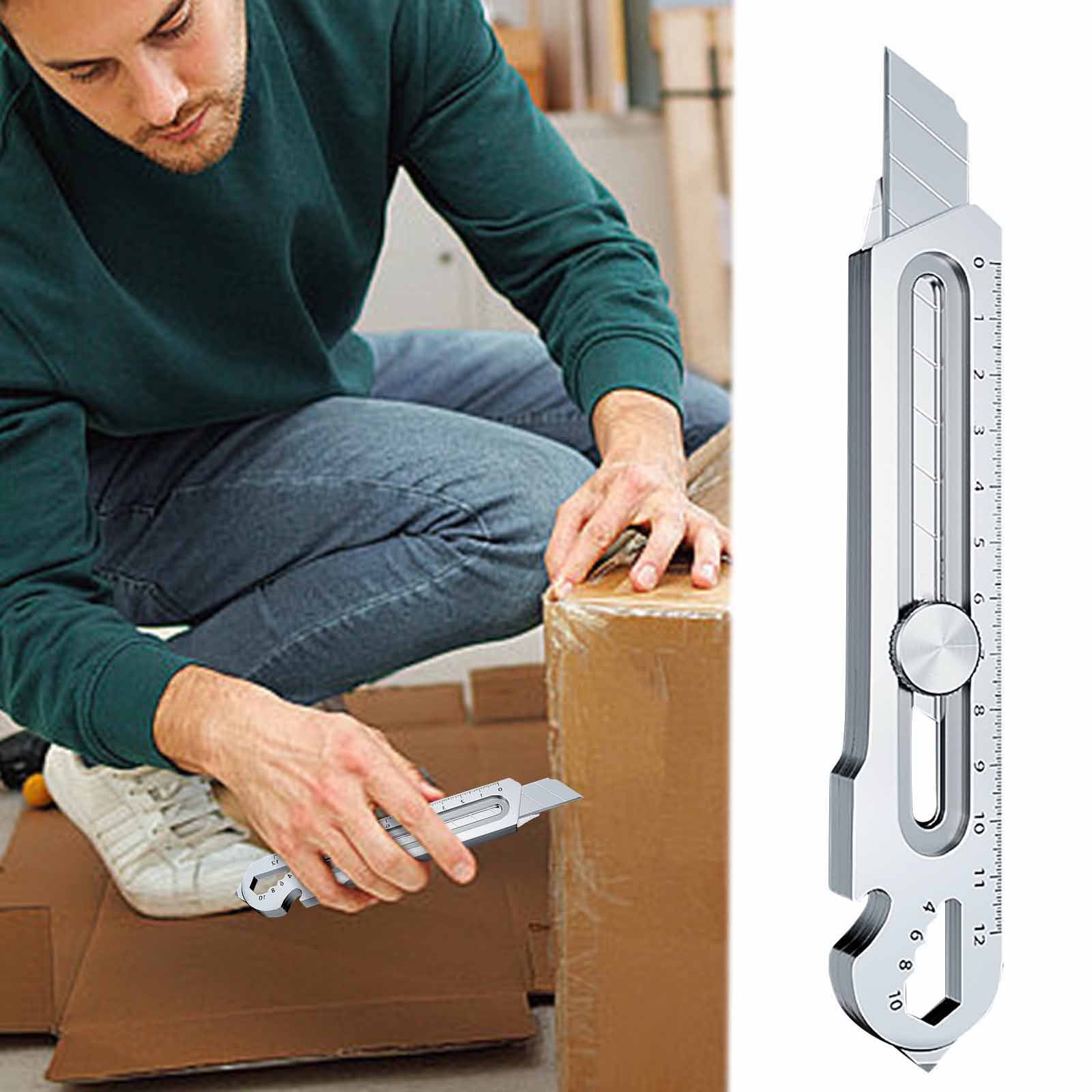 Cutter Knife, 18mm Heavy MultiPurpose Utility Knife, Stainless Steel