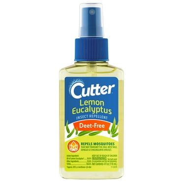 Cutter Lemon Eucalyptus Insect Repellent, DEET-Free Pump Spray, 4 Ounces