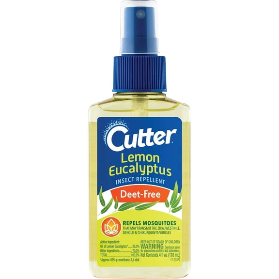 Cutter Lemon Eucalyptus Insect Repellent, Pump Spray, 4-Ounce, 6-Pack