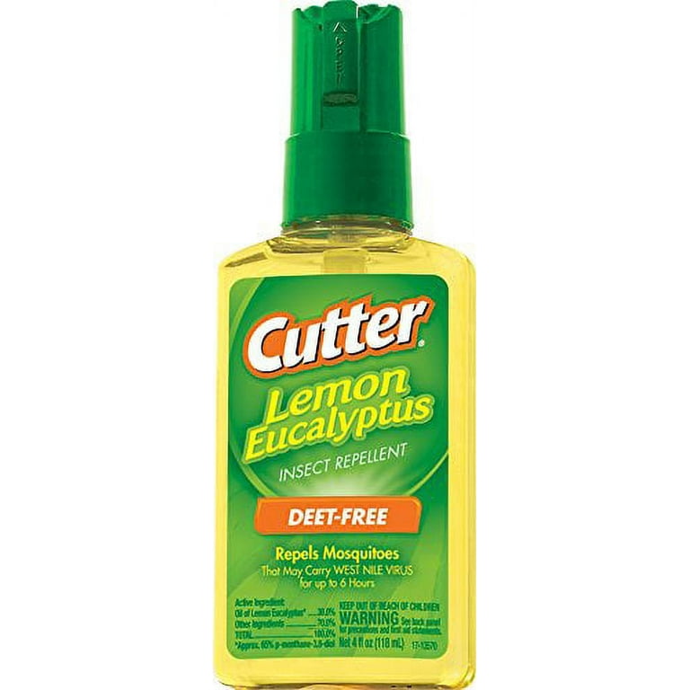 Cutter Lemon Eucalyptus Insect Repellent Pump Spray 4 Ounce Each