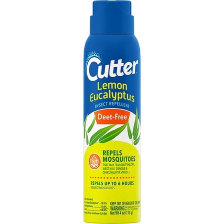 Cutter Lemon Eucalyptus Insect Repellent Spray - 6 Hour Protection - 4 oz
