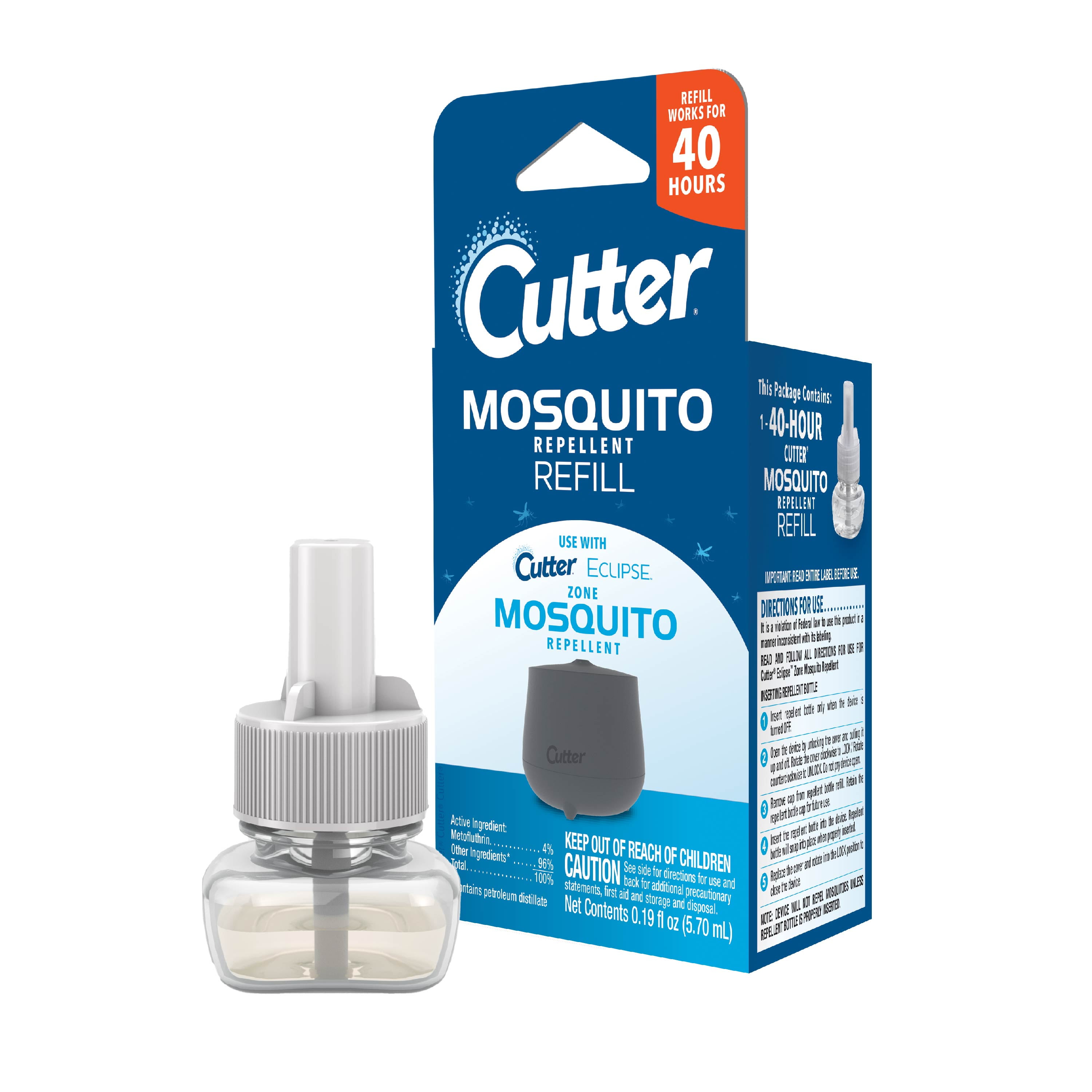 Cutter Mosquito Repellent 40-Hour Refill, Use with Cutter Eclipse Zone Mosquito Repellent Device