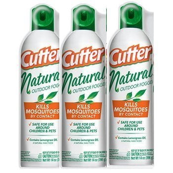 Cutter Natural Fogger Insect Repellent, 3 pk./14 oz.each can