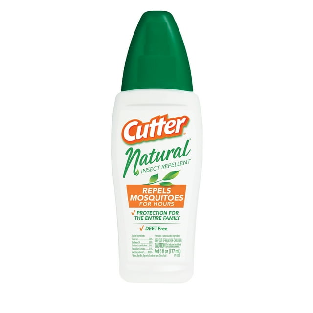 Cutter Natural Insect Repellent, DEET Free Pump Spray, 6Ounce