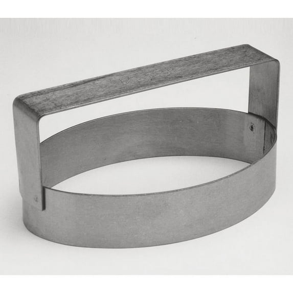 Cutter, Oval/Cannoli, Heavy Duty Stainless Steel 3-3/4" x 4-3/4"