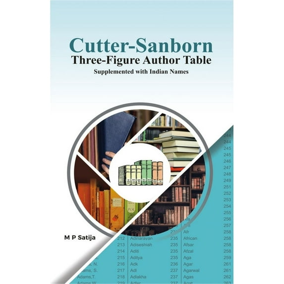 Cutter-Sanborn Three Figure Author Table : Supplemented with Indian Names (Hardcover)