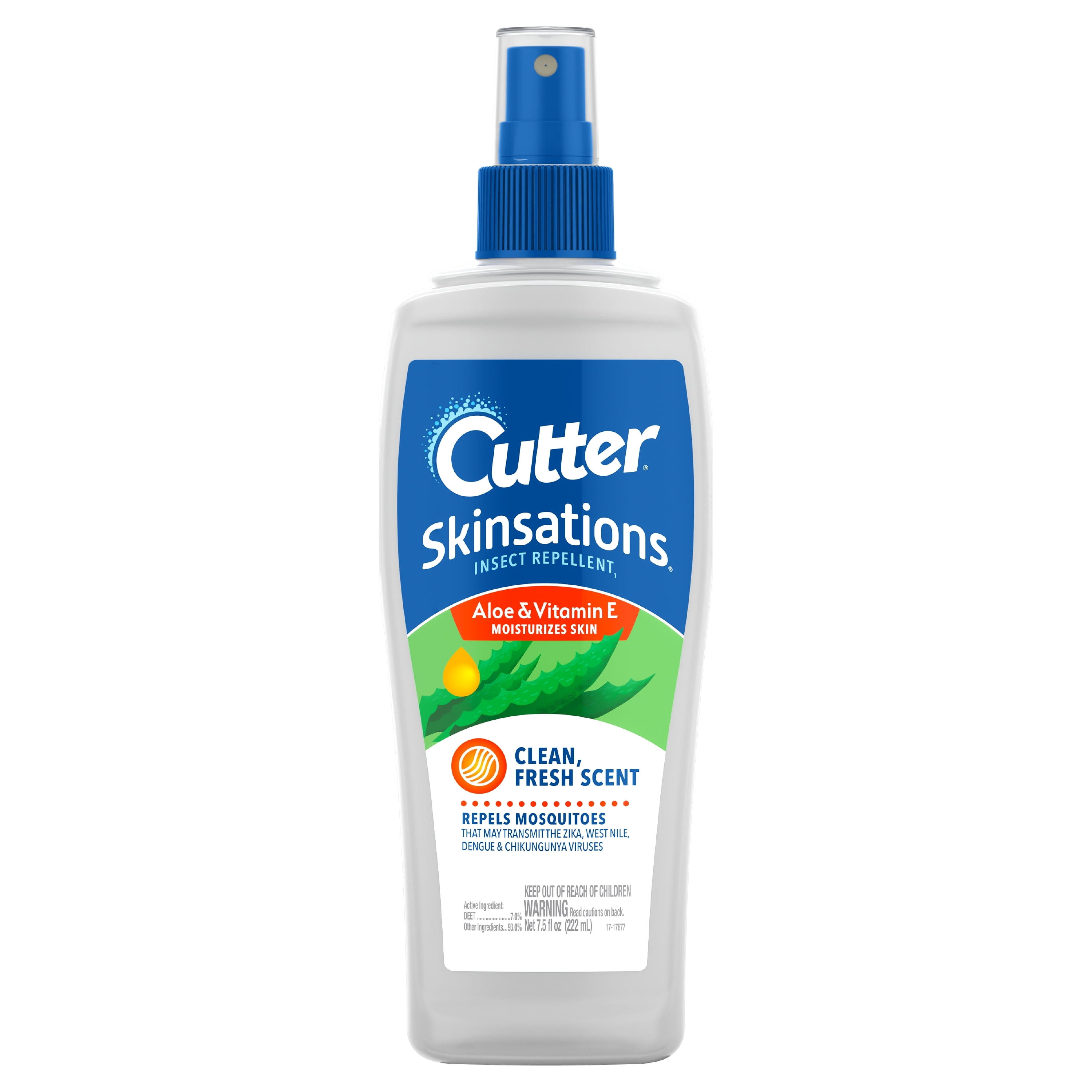 Cutter Skinsations Aloe & Vitamin E Insect Repellent, 6Ounce
