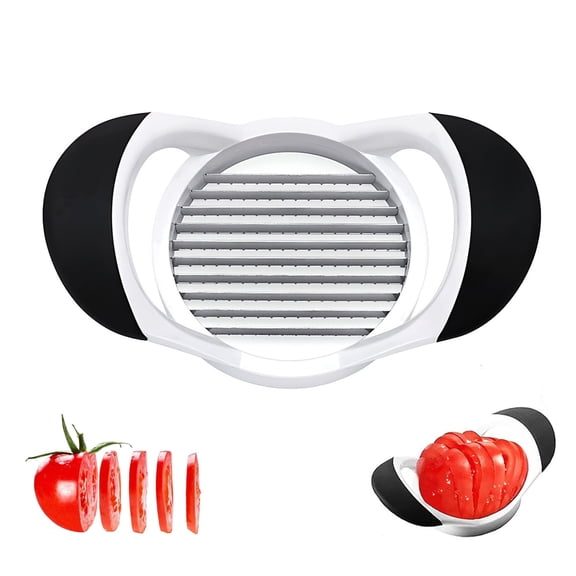 Cutter Slicer, Stainless steel tomato slicer,10 Sharp Blades Tomato Slicer Tool, Easy Grip Handle Lightnweight Kitchen Tool, Time-Saving kitchen gadgets