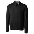 thumbnail image 1 of Cutter & Buck mens  Lakemont Tri-Blend 1/4-Zip Sweater, XL, Black, 1 of 3