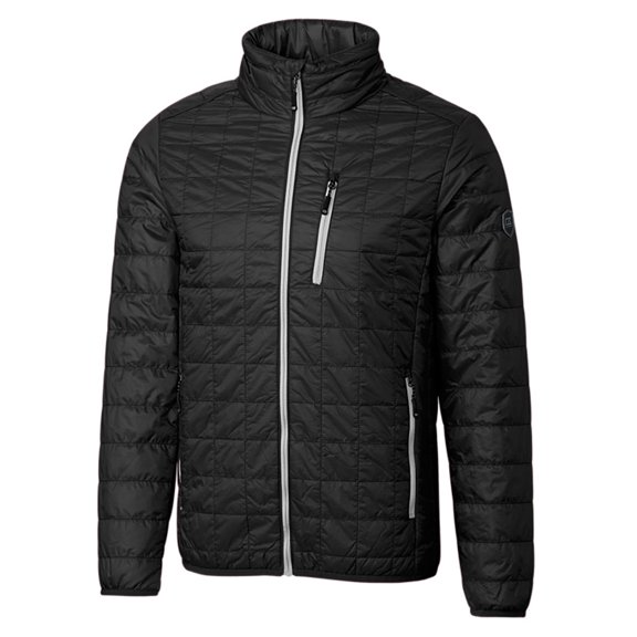 Cutter & Buck BCO00018 Rainier PrimaLoft Mens Big and Tall Eco Insulated Puffer Jacket-Black-5XB