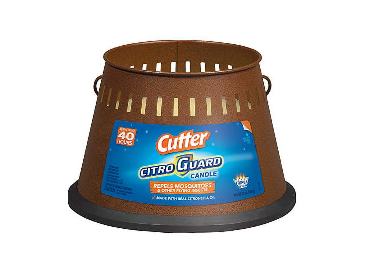 Cutter® HG95784 Citro Guard® Triple Wick Citronella Candle, 20 Oz