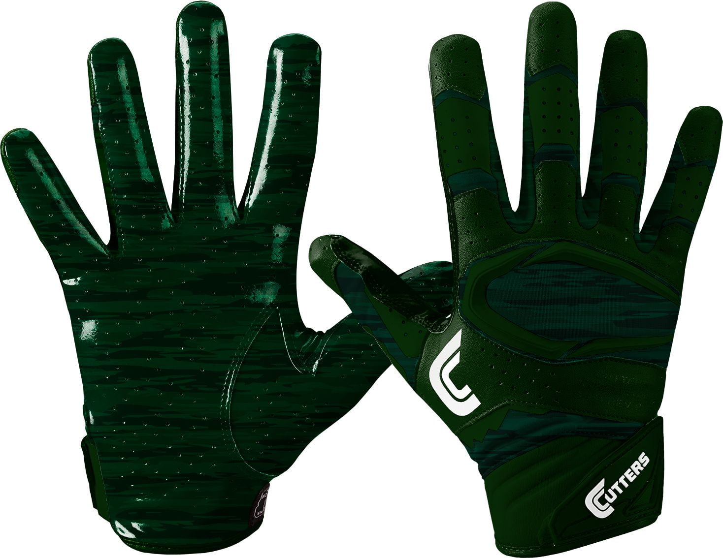 Cutters Adult Rev Pro 2.0 Phantom Camo Receiver Gloves 2017 Dark Green M