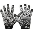 thumbnail image 1 of Cutters | Game Day Football Receiver Glove with Silicone Grip One Pair, Adult Medium, Black, 1 of 6