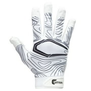 Cutters Game Day Receiver Glove White Youth Large/ Extra-Large, Unisex