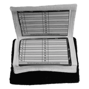 Cutters Mini Triple Playmaker Wristband, Terrycloth, Black, One Size Fits Most