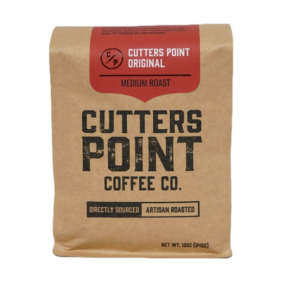 Cutters Point Coffee Co. Original, Whole Bean Coffee , Medium Roast , 12 oz